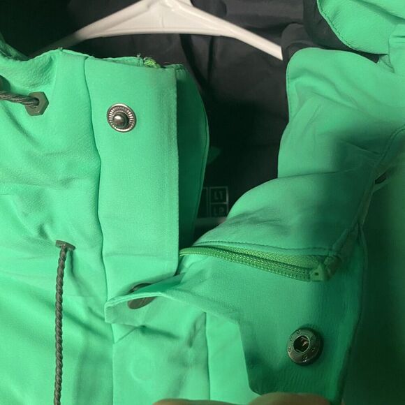 7L 7 Layer System Men Resurgence Down Parka Trek Jacket Coat  XXL Green Ski - Picture 5 of 16